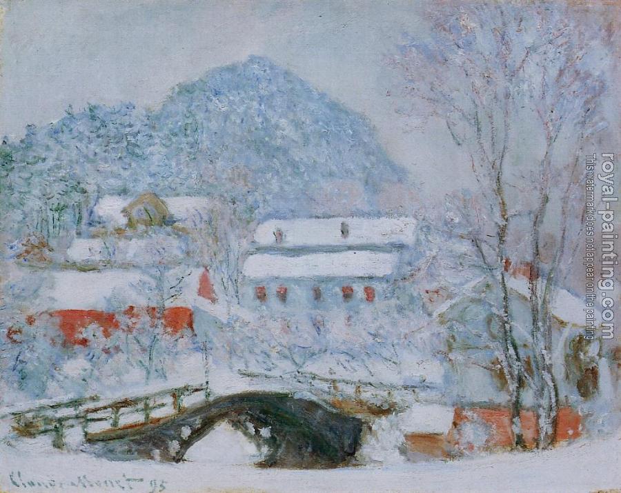 Claude Oscar Monet : Sandviken Village in the Snow